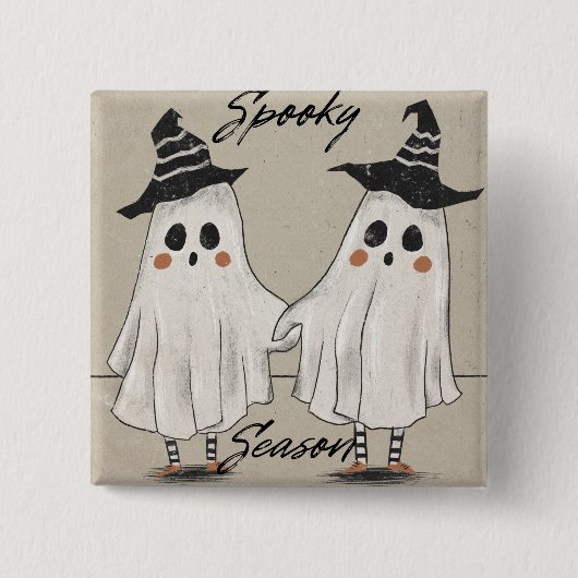 "Spooky Season Squad" Vierkante Button 5,1 Cm (Voorkant)