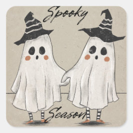 Spooky Season Squad Vierkante Sticker