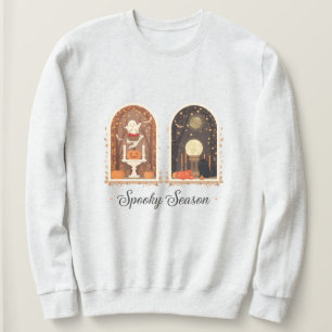 Spooky Season Sweatshirt Cute Geest & Pompoen