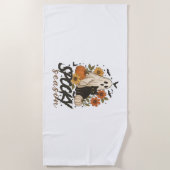 Spooky Season Vibes Ghost Strandlaken (Voorkant)