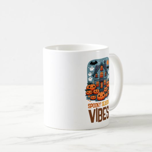 Spooky Season Vibes Koffiemok (Voorkant rechts)