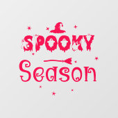 Spooky Season Witch Pet Window Cling Raamsticker (Vel)