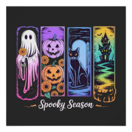 Spooky Seizoen 4 paneel Perfect Poster