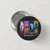 Spooky Seizoen 4 paneel Ronde Button 3,2 Cm (Voorkant /achterkant)