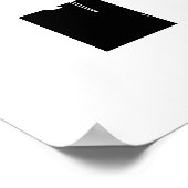 Spooky seizoen Black and White Ghosts Halloween Poster (Hoek)