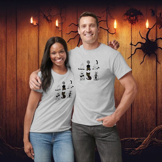 Spooky seizoen Black Cat Halloween T-shirt