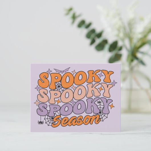 Spooky seizoen briefkaart (Staand voorkant)