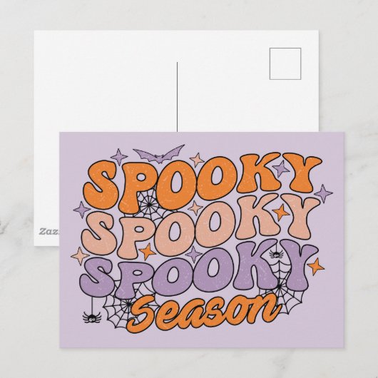 Spooky seizoen briefkaart (Voorkant / Achterkant)