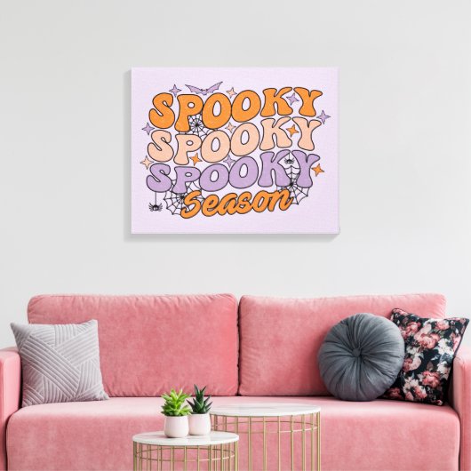 Spooky seizoen canvas afdruk (Insitu (Woonkamer))