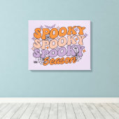 Spooky seizoen canvas afdruk (Insitu (Houten vloer))