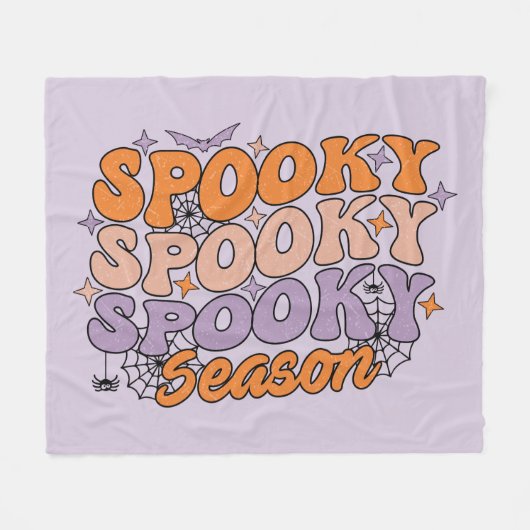 Spooky seizoen fleece deken (Voorkant (Horizontaal))