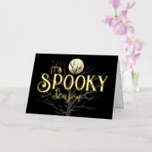 Spooky Seizoen folie Kaart (Orchidee)