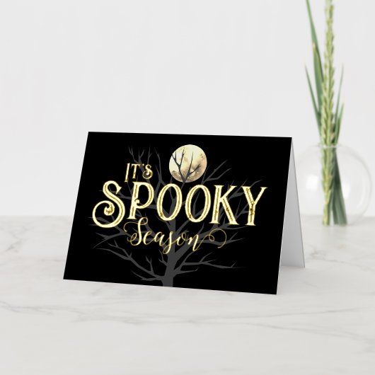 Spooky Seizoen folie Kaart (Voorkant)