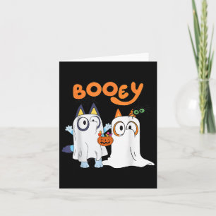 Spooky seizoen Funny Ghost Booey Halloween voor ma Kaart