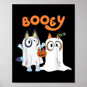 Spooky seizoen Funny Ghost Booey Halloween voor ma Poster