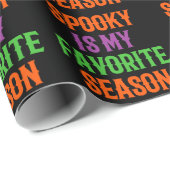 Spooky Seizoen Gelukkig Halloween Grappig Hallowee Cadeaupapier (Rol Hoek)