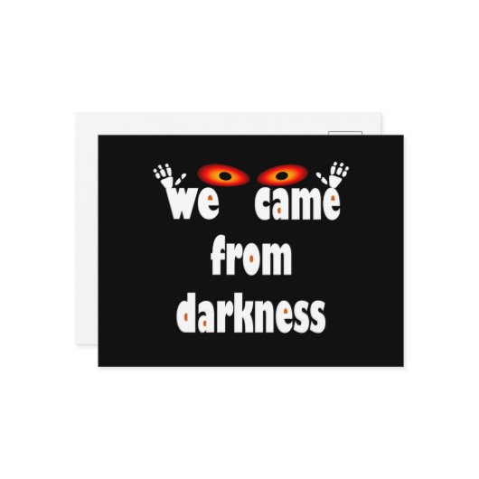 Spooky seizoen grappig Halloween Feestdagenkaart (Voorkant / Achterkant in situ)