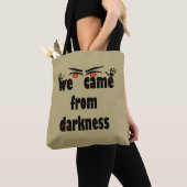 Spooky seizoen grappig Halloween Tote Bag (Dichtbij)