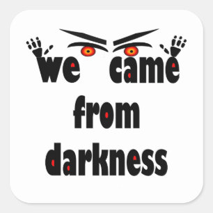 Spooky seizoen grappig Halloween Vierkante Sticker