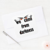 Spooky seizoen grappig Halloween Vierkante Sticker (Envelop)