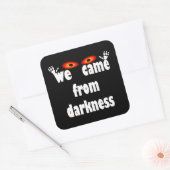 Spooky seizoen grappig Halloween Vierkante Sticker (Envelop)