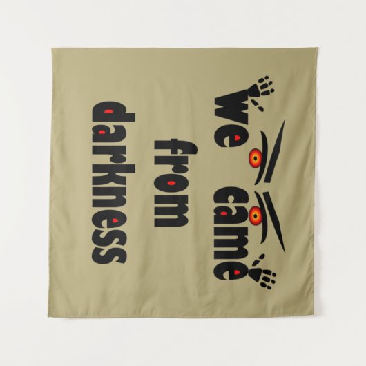 Spooky seizoen grappig Halloween Wandkleed (Voorkant (horizontaal))