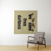 Spooky seizoen grappig Halloween Wandkleed (In Situ (horizontaal))