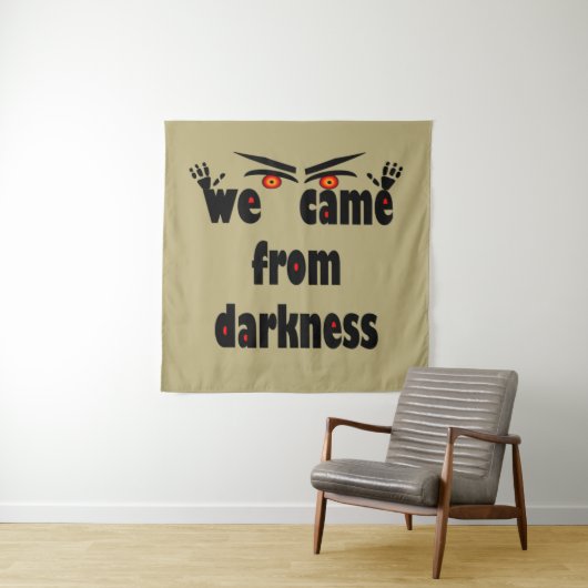 Spooky seizoen grappig Halloween Wandkleed (In situ)