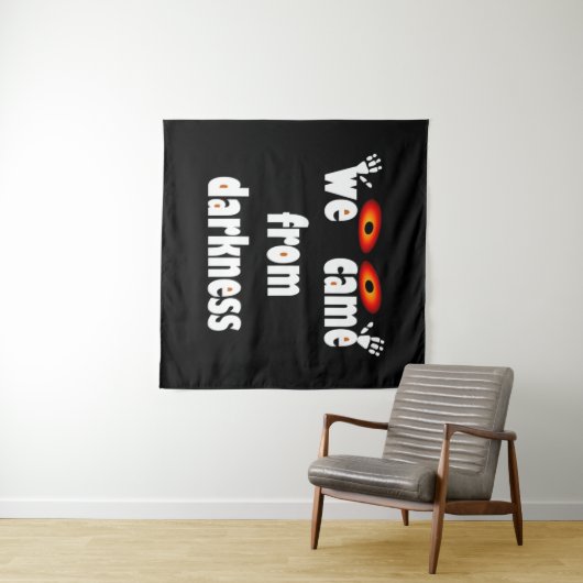 Spooky seizoen grappig Halloween Wandkleed (In Situ (horizontaal))