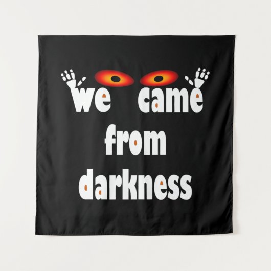 Spooky seizoen grappig Halloween Wandkleed (Voorkant)