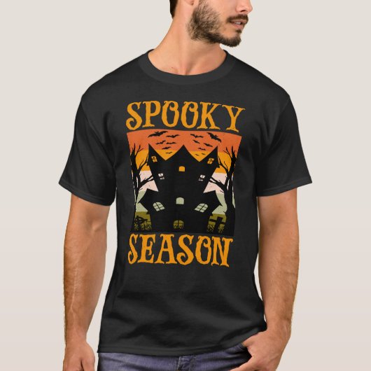 Spooky seizoen Grappige Halloween cadeau-ideeën T-shirt (Voorkant)