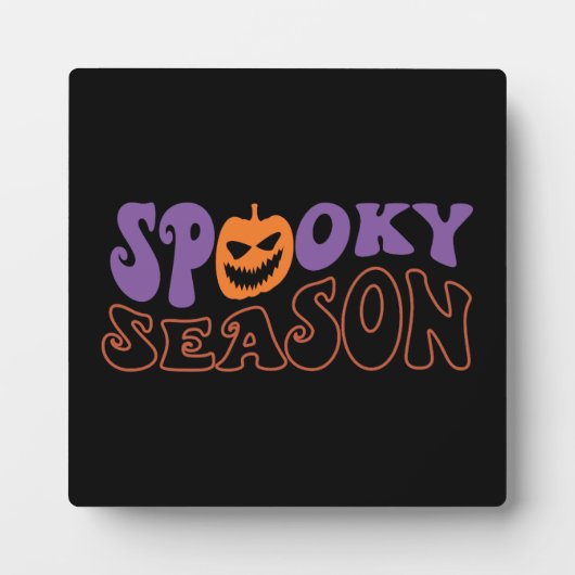 Spooky Seizoen - Grappige Halloween Fotoplaat (Voorkant)