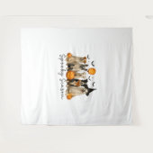 Spooky seizoen Halloween Dog Wandkleed (Voorkant (horizontaal))