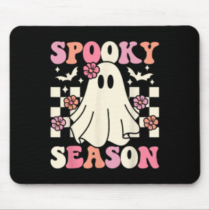 Spooky Seizoen Halloween Ghost Kostuum Retro Groov Muismat