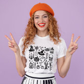 Spooky seizoen Halloween Ghosts en Pumpkins T-shirt