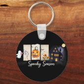 Spooky seizoen Halloween Sleutelhanger (Voorkant)