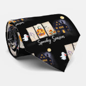 Spooky seizoen Halloween Stropdas (Opgerold)