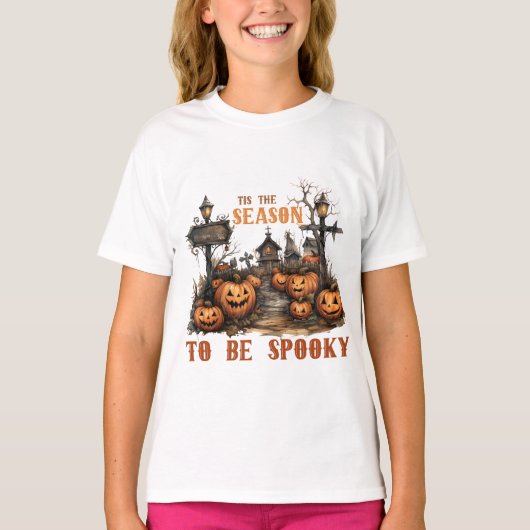 Spooky-seizoen Halloween T-shirt (Voorkant)