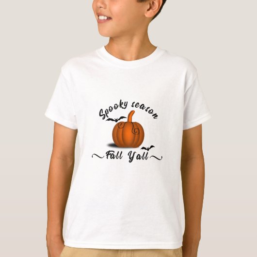 Spooky seizoen herfst yall t-shirt (Voorkant)
