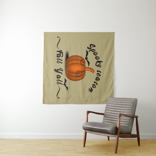 Spooky seizoen herfst yall wandkleed (In Situ (horizontaal))