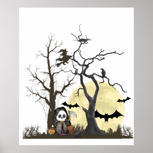 Spooky seizoen inrichting, Wall art Instant Downlo Poster (Voorkant)