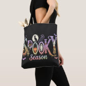 Spooky seizoen iriserende Halloween Tote Bag (Dichtbij)