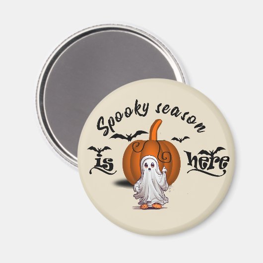 Spooky seizoen is hier grappig halloween magneet (Voorkant / Achterkant)