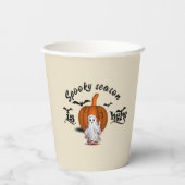 Spooky seizoen is hier grappig halloween papieren bekers (Achterkant)