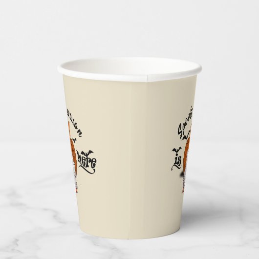 Spooky seizoen is hier grappig halloween papieren bekers (Rechts)