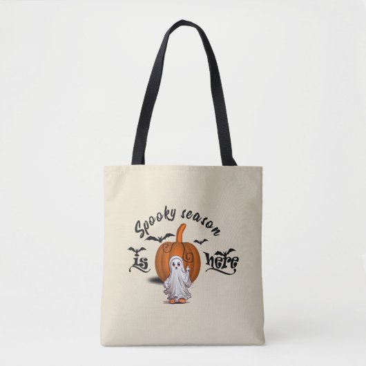 Spooky seizoen is hier grappig halloween tote bag (Voorkant)