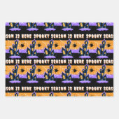 Spooky Seizoen is hier met halloween kleurenviruss Inpakpapier Vel (Voorkant)