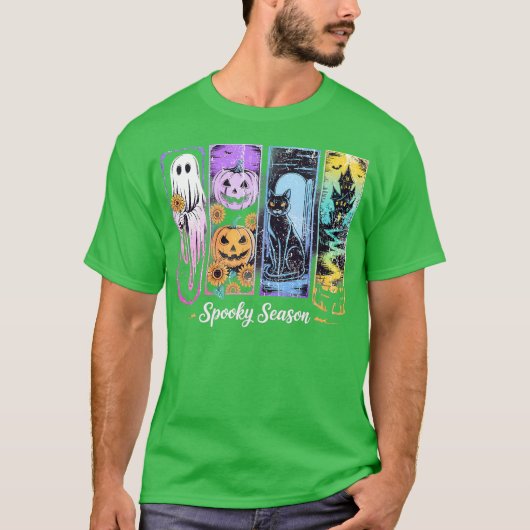Spooky seizoen penseelstreek t-shirt (Voorkant)