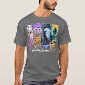 Spooky seizoen penseelstreek t-shirt