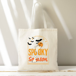Spooky seizoen  retro Halloween geschenken Tote Bag